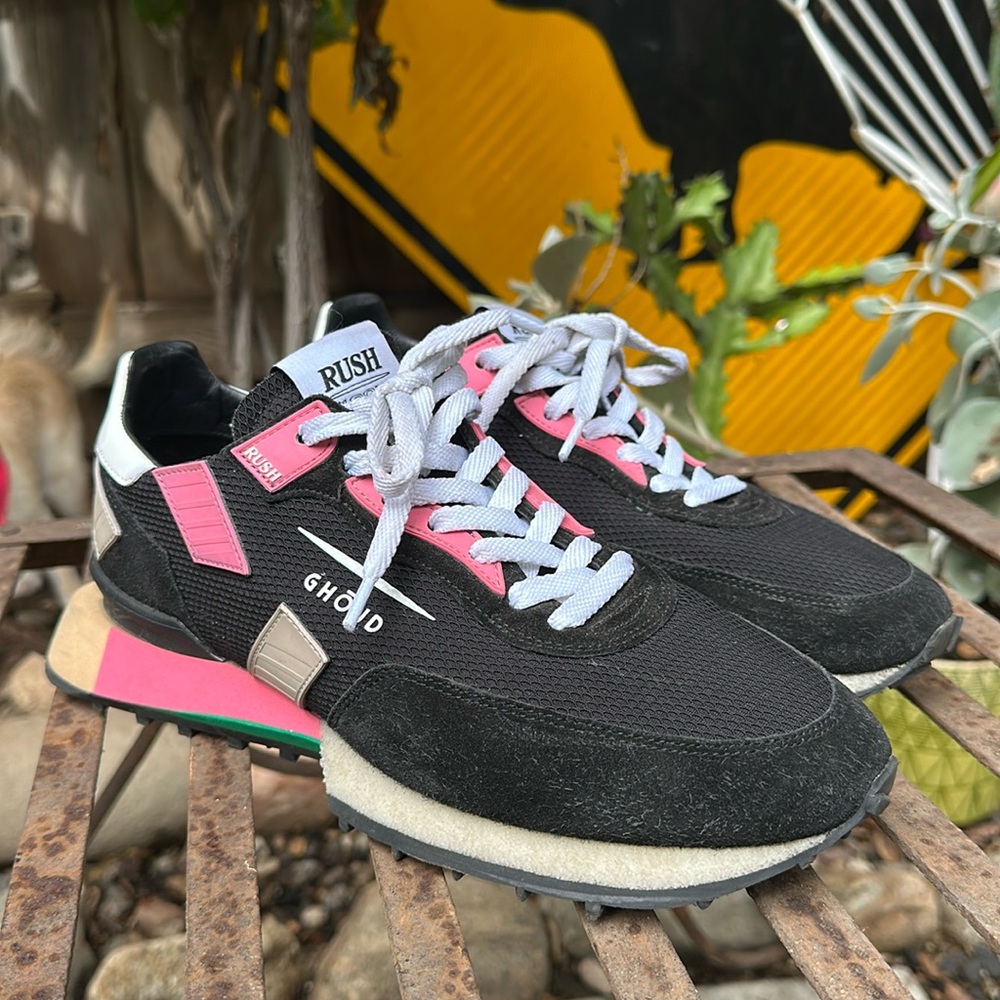 Ghoud Rush Pink and black sneakers 39